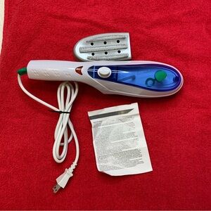 Portable Blue and White Garment Steamer